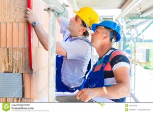 construction-workers-site-checking-quality-worker-building-home-house-doing-bricklaying-work-walls-shell-34447354